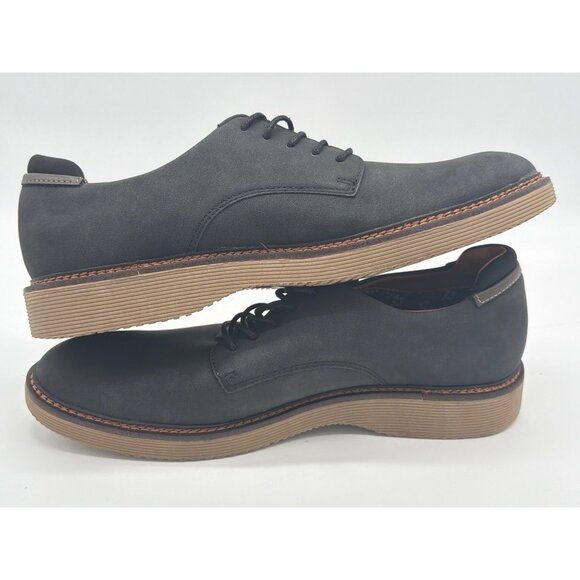 Madden Mens Ortholite Black Lace-Up Shoes Size 9 With Brown Sole main image 7